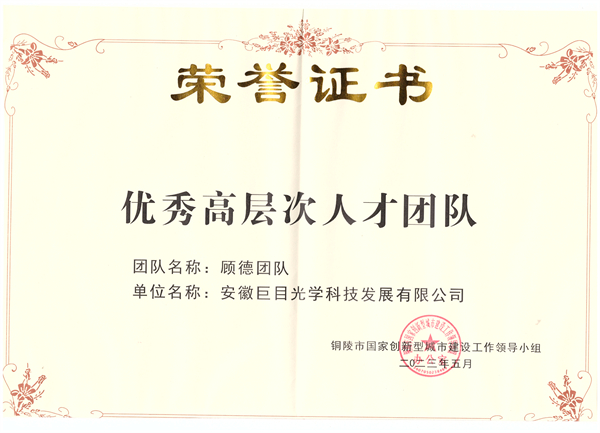 優(yōu)秀高層次人才團隊